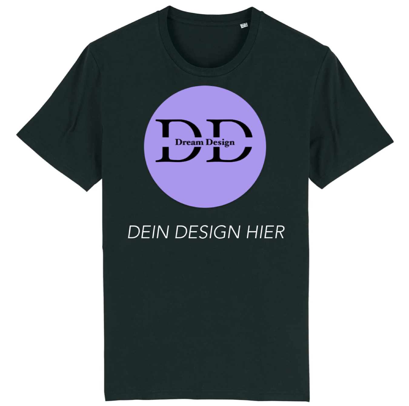 Kurzärmlige Damen Shirt - Schwarz